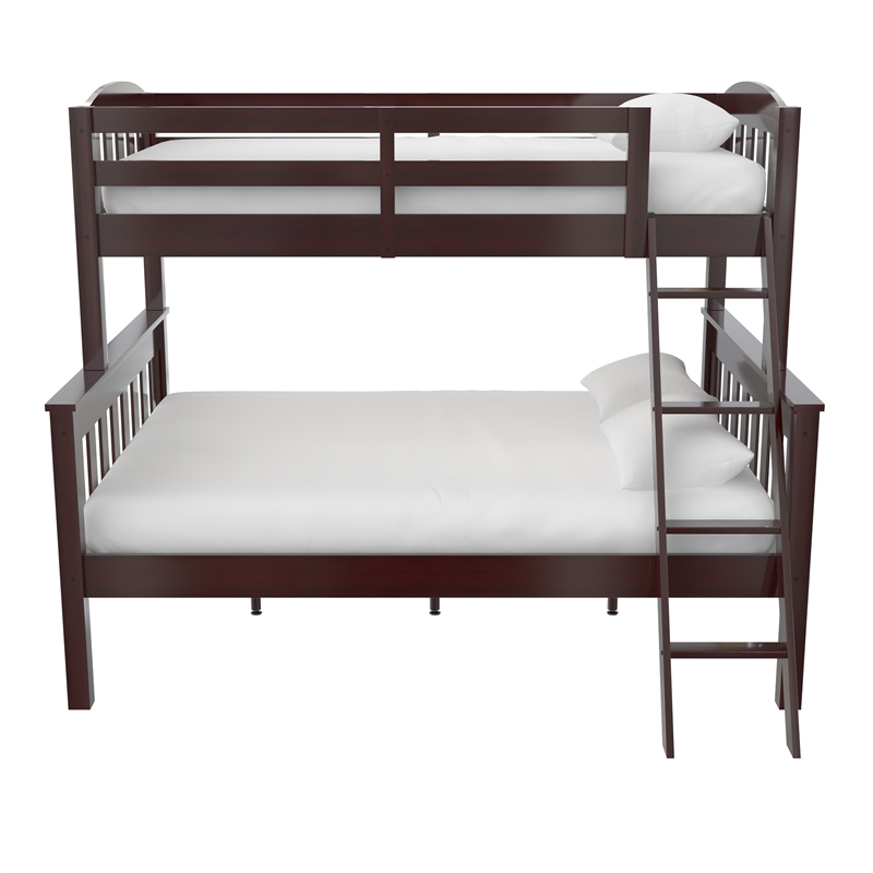 Dorel Living Airlie Twin over Full Bunk Bed in Espresso