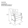 Dorel Living Accent Chair in Beige
