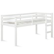 Dorel Living Milton Traditional Wood Twin Junior Loft Bed in White