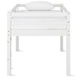 Dorel Living Milton Traditional Wood Twin Junior Loft Bed in White