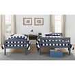 Dorel Living Brady Traditional Wood Twin Over Full Bunk Bed in Gray