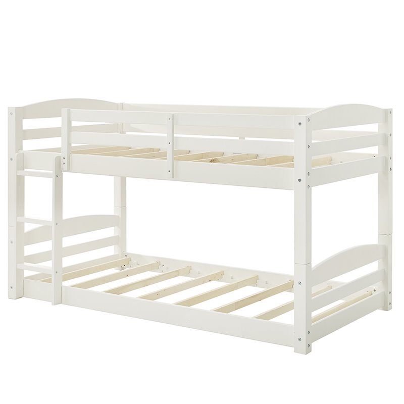 Dorel Living Sierra Twin Over Twin Bunk Bed in White