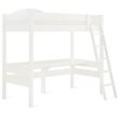 Dorel Living Harlan Twin Loft Bed with Desk in White