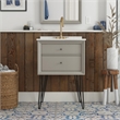Dorel Living Tribecca 24 Inch Wall Mounted Bathroom Vanity in Gray