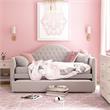 Little Seeds Rowan Valley Arden Twin Daybed with Trundle in Dove Gray