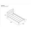 Dorel Living Traditional Wood Braylon Twin Bed in Gray Finish
