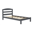 Dorel Living Traditional Wood Braylon Twin Bed in Gray Finish