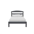 Dorel Living Traditional Wood Braylon Twin Bed in Gray Finish