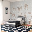 Dorel Living Traditional Wood Braylon Twin Bed in Gray Finish