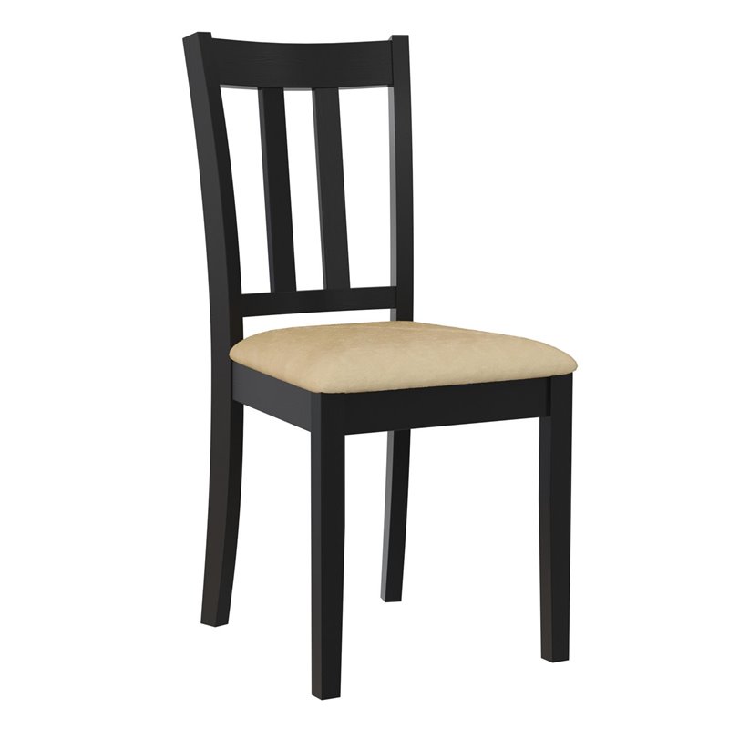 Dorel Living Redmond 5-Piece Traditional Dining Set in Black/Beige
