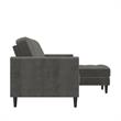 CosmoLiving Strummer Reversible Sectional Sofa Couch in Light Gray