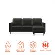CosmoLiving Strummer Reversible Sectional Sofa Couch in Light Gray