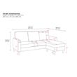 DHP Beckie Reversible Upholstered Sectional in Gray