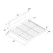 CosmoLiving Westerleigh Upholstered Platform Bed King in Light Gray Velvet