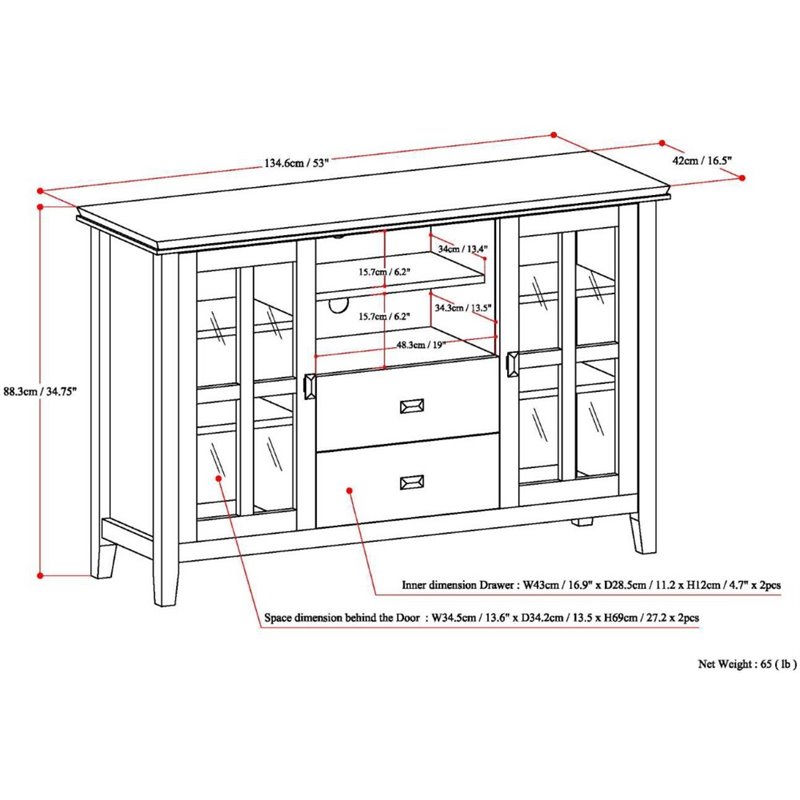 Simpli Home Artisan Wood 53