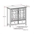 Simpli Home Connaught Storage Cabinet in Dark Chestnut Brown