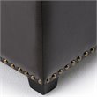 Simpli Home Kingsley Storage Bench in Brown
