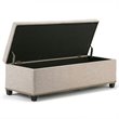Simpli Home Kingsley Storage Bench in Natural