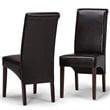 Avalon Parson Dining Chair (Set of 2) in Tanners Brown