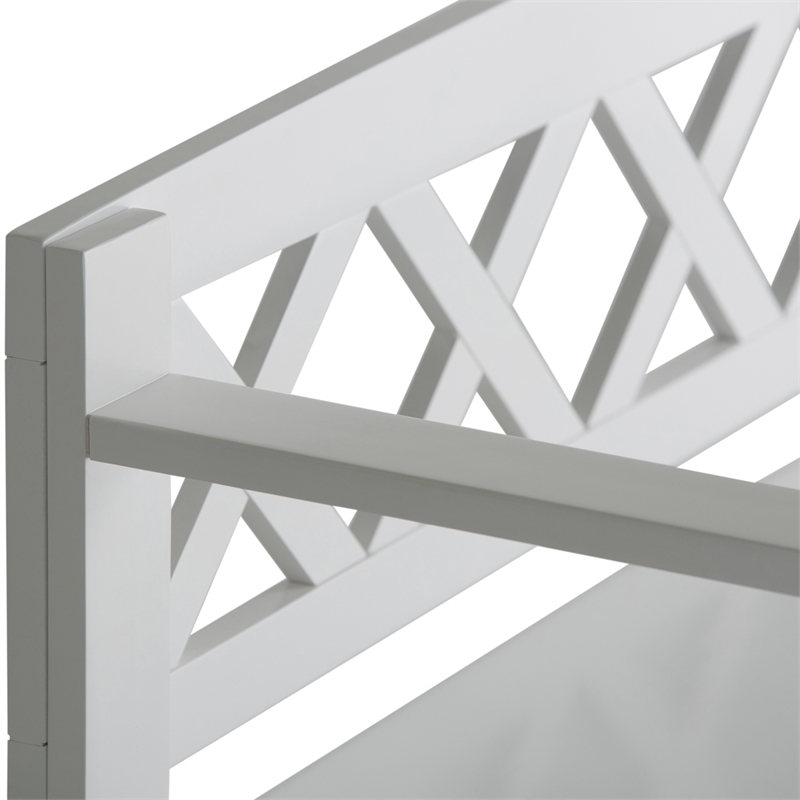 Amherst 48 inch Wide Solid Wood Transitional Entryway Bench in White
