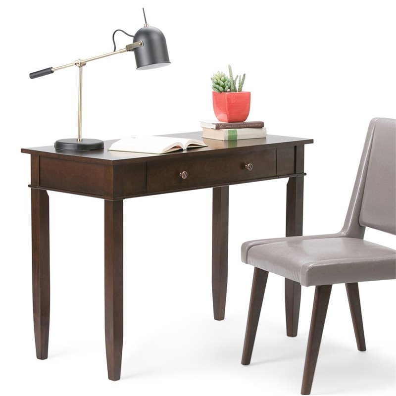 Simpli Home Carlton Wood Transitional 42