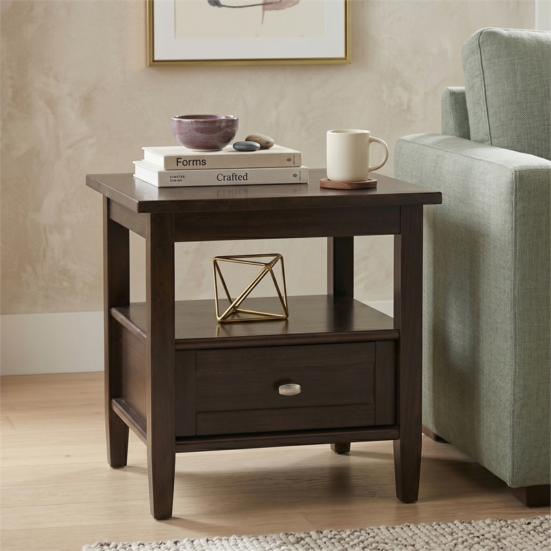Simpli Home Warm Shaker Wood 20