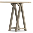 Simpli Home Sawhorse Wood Console Table in Distressed Gray