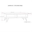 Simpli Home Hunter 48 inch Wide Solid Mango Wood Lift Top Coffee Table in Refined Natural