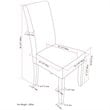 Simpli Home Acadian Transitional Parson Dining Chair (Set of 2) in Stone Gray Faux Leather