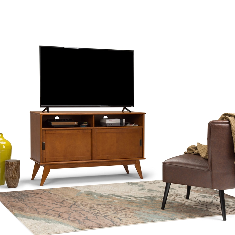 Simpli Home Draper Solid Wood 54