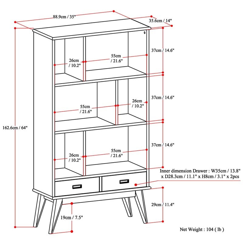 Draper Solid Hardood 64 x 35 