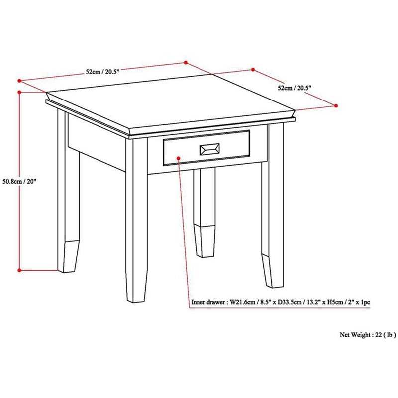 Simpli Home Artisan Wood 21