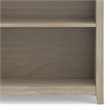 Amherst 30 inch Wide Solid Wood Transitional 5 Shelf Bookcase in Distressed Gray