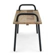 Simpli Home Berkeley Solid Mango Wood Living Room Bench in Natural