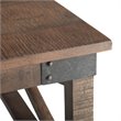 Simpli Home Harding Solid Mango Wood Square Coffee Table - Distressed Dark Brown