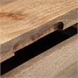 Hunter 32 inch Wide Solid Mango Wood Industrial Lift Top Square Coffee Table in Refined Natural