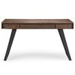 Simpli Home Lowry Solid Acacia Wood Desk in Rustic Natural Aged Brown