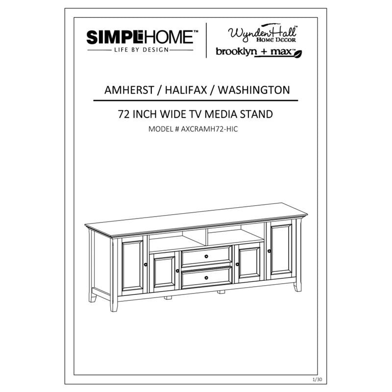 Simpli Home Amherst 72