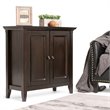 Simpli Home Amherst Solid Wood Low Storage Cabinet in Hickory Brown