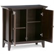 Simpli Home Amherst Solid Wood Low Storage Cabinet in Hickory Brown