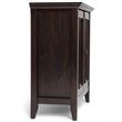 Simpli Home Amherst Solid Wood Low Storage Cabinet in Hickory Brown