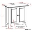 Simpli Home Amherst Solid Wood Low Storage Cabinet in Hickory Brown