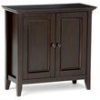 Simpli Home Amherst Solid Wood Low Storage Cabinet in Hickory Brown