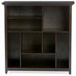 Simpli Home Amherst Wood 8 Multi Size Cube Bookcase in Hickory Brown