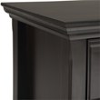 Amherst 24 inch Wide Solid Wood Transitional Bedside Table in Hickory Brown