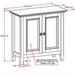 Simpli Home Amherst Solid Wood 32