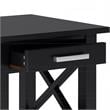 Simpli Home Kitchener Solid Wood Wide End Table with Storage in Black