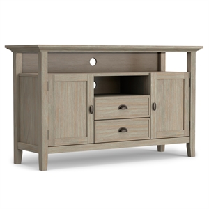 Redmond Wood 54&quot Transitional TV Media Stand in Gray For TVs up to 60&quot