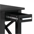 Simpli Home Kitchener Solid Wood Narrow Side Table in Black