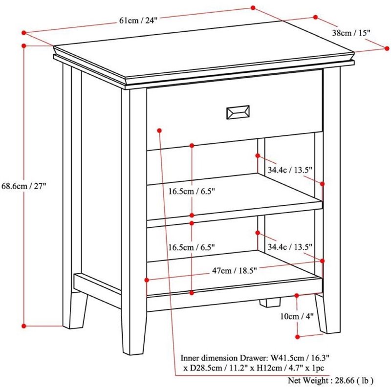 Simpli Home Artisan Wood 24